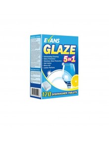 Evans Glaze 5 In 1 Dishwasher Tablets - Box of 120 